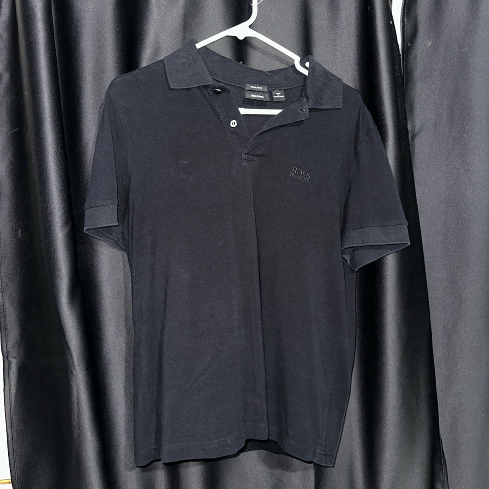 Boss Hugo black polo shirt